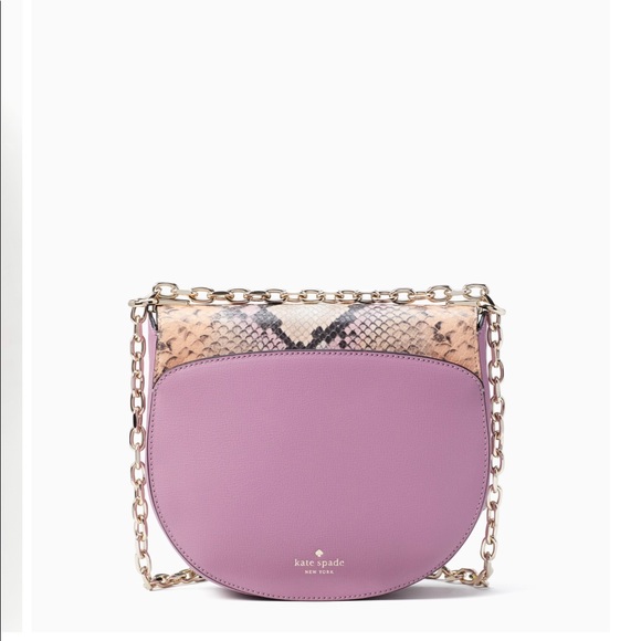 KATE SPADE Robyn exotic medium chain saddle bag - Picture 4 of 4
